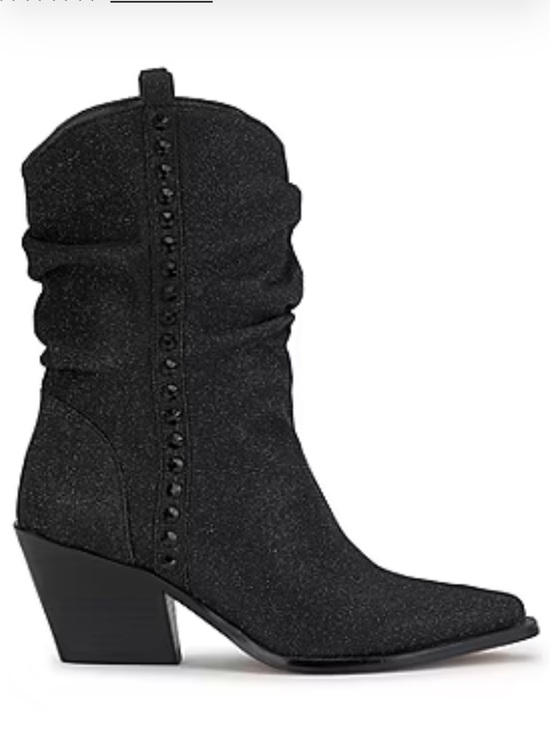 Jessica Simpson Shoes - Jessica Simpson Black Studded Western Block Heel Boots
